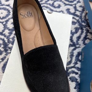 Sofft Black Suede Loafers